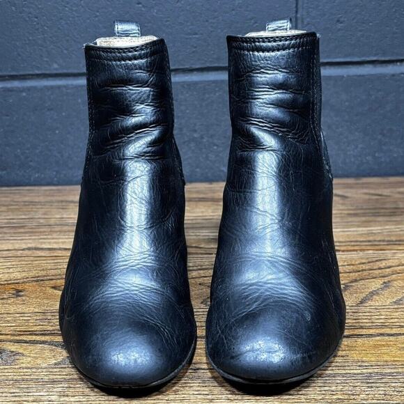 Frye Stella Black Leather Chelsea Ankle Boots Women’s 6 - Picture 3 of 8